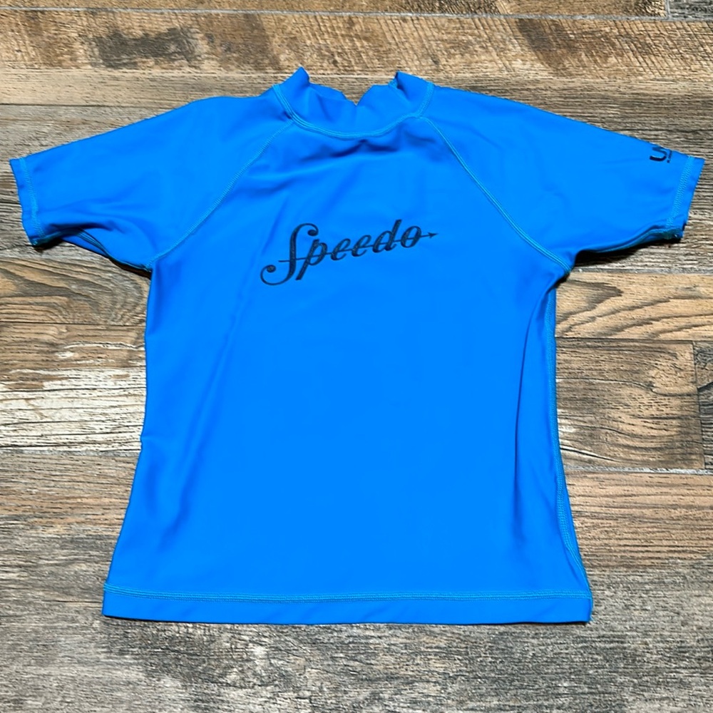 Speedo, Boys S, Blue UV Short Sleeve Swim Shirt
